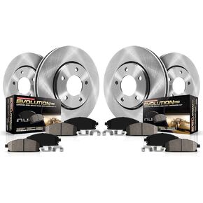 Power Stop KOE6478 Autospecialty Front and Rear Replacement Brake Kit-OE Brake Rotors & Ceramic Brake Pads