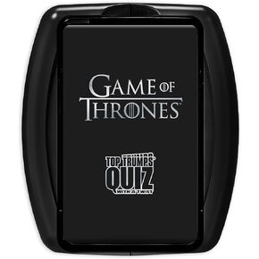 Top Trumps Game of Thrones: Quiz Games - Trivia Quiz - Games for Adults - Great Travel Games and Road Trip Games - Trivia Outdoor Games 2+ Players