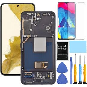 ZTOOYO【US Version】 AMOLED for Samsung Galaxy S22 5G Screen Replacement with Frame for Samsung S22 SM-G901u G901a G901w LCD Display digitizer Touch Screen Assembly with Repair Tools 6.1 inch Silver