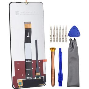 Complete Screen LCD Display Digitizer Touch Assembly Replacement for Xiaomi Redmi 12C Poco C55 22127PC95I 22120RN86G 22120RN86I 22126RN91Y 2212ARNC4L Black 6.71"