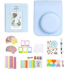 مجموعة ملحقات صغيرة 11 في 1 فورية مكونة من 12 كاميرا Fujifilm Instax Mini 12 مع حافظة كاميرا + ألبوم صور + ملصق DIY + إطار معلق على الحائط + إطار طاولة كبير (زهري وردي) in Kuwait