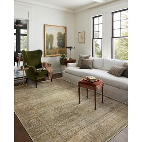Loloi Jean Stoffer x Bradbury Collection, Sunset & Multi, 2'-6" x 12'-0" Runner Rug – Modern & Traditional Area Rugs for Living Room Bedroom Entryway & Hallway No Shed High Traffic Area Decor Rug