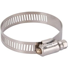 Rocky Mountain Goods Heavy Duty Stainless Steel Hose Clamp - Clamp Range is 1 5/16" x 2 1/4"" - (No. 28) - 1/2" Band Width - Worm Drive Hose Clamp - Stainless Steel Screw (5)