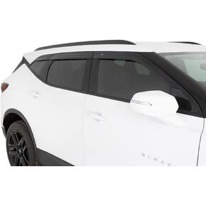 Auto Ventshade [AVS] Low Profile Ventvisor / Rain Guard | Fits 2017 - 2020 Honda CRV, Smoke w/Chrome Trim, 4 pcs. | 794070