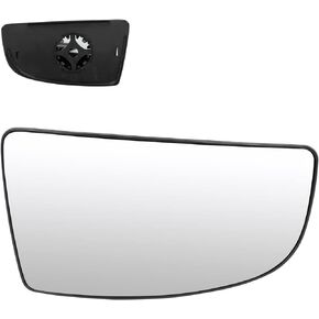 SCITOO Exterior Mirror Replacement Glass Passenger Right Side Fit For Ford Transit 150 250 350 From 2015 To Onward Plastic Plate W/O Heated Replacement Tow Mirror Glass Lower