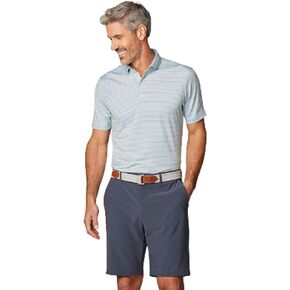 johnnie-O Michael Striped Jersey Performance Polo