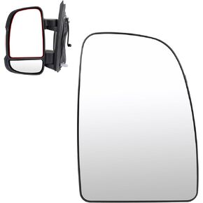 SCITOO Exterior Mirror Replacement Glass Passenger Right Side Fit For Ram Promaster 1500, 2500, 3500, New Six, Work Van Heated and Plate Replacement Tow Mirror Glass Upper