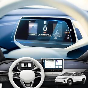 LFOTPP Tempered Glass Screen Protector for 2021 2022 2023 ID.4 ID4 ID.3 ID3 5.3 Inch ID.Cockpit Dashboard Panel Digital Display Screen Protector High Clarity (5.3-Inch Dashboard Panel)