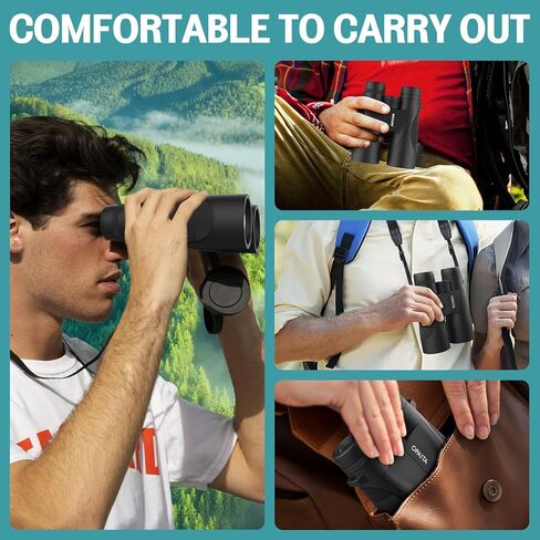 مناظير مراقبة الطيور 15X52 - مناظير عالية الدقة للبالغين مع عدسة كبيرة ورؤية واضحة منخفضة الإضاءة لمشاهدة الطيور والصيد والتخييم والسفر سفينة سياحية in Kuwait