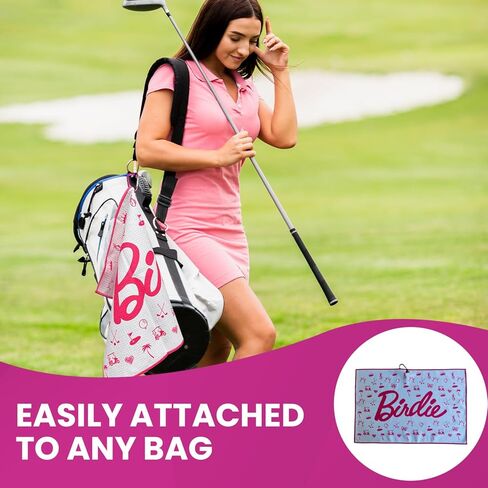 منشفة بيردي جولف - منشفة جولف من الألياف الدقيقة المضحكة، منشفة فاخرة لحقائب الجولف مع حامل مشبك، ملحقات جولف مثالية للرجال والنساء - ملحقات حقيبة الجولف - تجربة لعب الجولف | فكرة هدية عظيمة in Kuwait
