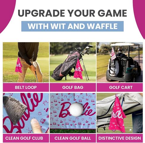 منشفة بيردي جولف - منشفة جولف من الألياف الدقيقة المضحكة، منشفة فاخرة لحقائب الجولف مع حامل مشبك، ملحقات جولف مثالية للرجال والنساء - ملحقات حقيبة الجولف - تجربة لعب الجولف | فكرة هدية عظيمة in Kuwait