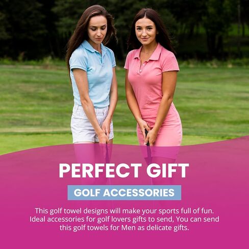 منشفة بيردي جولف - منشفة جولف من الألياف الدقيقة المضحكة، منشفة فاخرة لحقائب الجولف مع حامل مشبك، ملحقات جولف مثالية للرجال والنساء - ملحقات حقيبة الجولف - تجربة لعب الجولف | فكرة هدية عظيمة in Kuwait