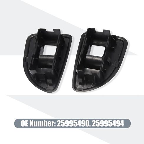X AUTOHAUX زوج حواف مفتاح النافذة الخلفية للسائق وجانب الراكب لسيارة شيفروليه سيلفرادو لسيارة GMC Sierra 1500 2500HD 3500HD 2009-2013 غطاء مفتاح التحكم في النافذة السوداء in Saudi Arabia