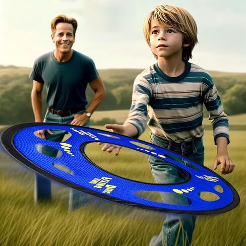 Giant Flying Disc Soft, Foldable & Floats in Air - Encourage Outdoor Play & Family Fun - Great for Kids, Parent-Child Interaction, and School Activities (27 Inch) in Saudi Arabia