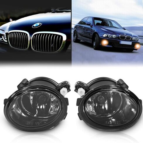 مصابيح الضباب TangMiGe لسيارة BMW 2000-2006 (E46 M3 E39 M5) / 3 سلسلة (320i 323i 325i 325xi 330i 330xi سيدان مع حزمة رياضية، 325i 325xi Wagon مع حزمة رياضية) مجموعة ممتازة، زوج واحد، عدسات صفراء in Kuwait