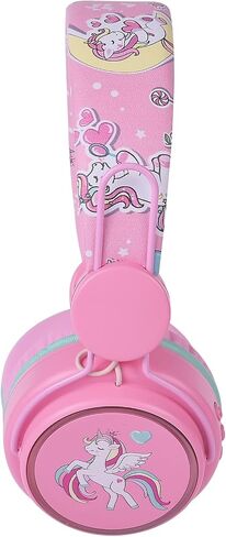 Kids Headphones Unicorn, Color Changing LED Light Wireless Bluetooth Headphones for Kids Girls Boys School, Anime Over-Ear Bluetooth Headphones with Microphone for Tablet/ipad/Travel (Pink) in Saudi Arabia