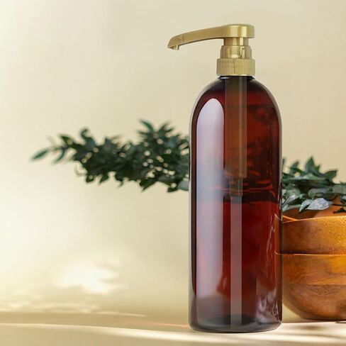 6 قطع من موزع مضخات الشراب، يناسب زجاجات شراب القهوة سعة 25.4 أونصة/750 مل - شراب التوزيع دون عناء، موزع مضخة الشراب للمشروبات والقهوة (ذهبي) in Kuwait