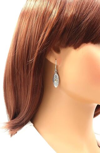 Sterling Silver 925 with 18K Gold Accents Bali Hoop/Drop/Stud Earrings in Kuwait