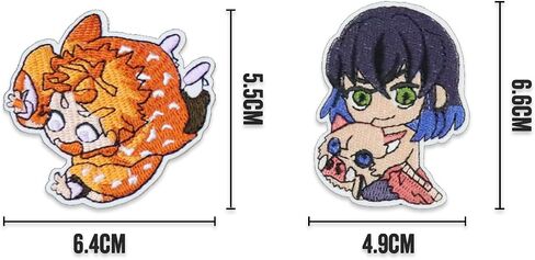 19PCS lron on Patches,Iron on Patches for Clothing Anime Patches Embroidered Iron on Sew on Decorative Applique Patch Patches for DIY Jeans, Jackets, Shirts, Bag, Caps in Saudi Arabia