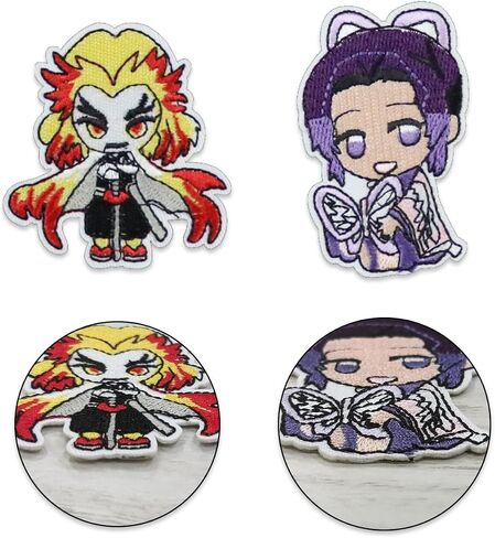 19PCS lron on Patches,Iron on Patches for Clothing Anime Patches Embroidered Iron on Sew on Decorative Applique Patch Patches for DIY Jeans, Jackets, Shirts, Bag, Caps in Saudi Arabia