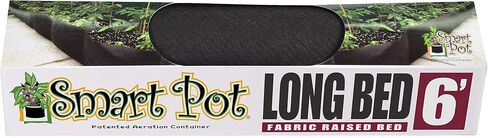 12206 Long Fabric Raised Bed, 6 Foot, Black in Saudi Arabia