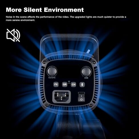 Godox SL60IID Softbox Lighting Kit Professional Studio Equipment with Softbox, SL60II-D 75W LED Video Light 3-Light Kit with APP control, Reflector, light stand, Boom Arm for Portrait Product Shooting in Saudi Arabia