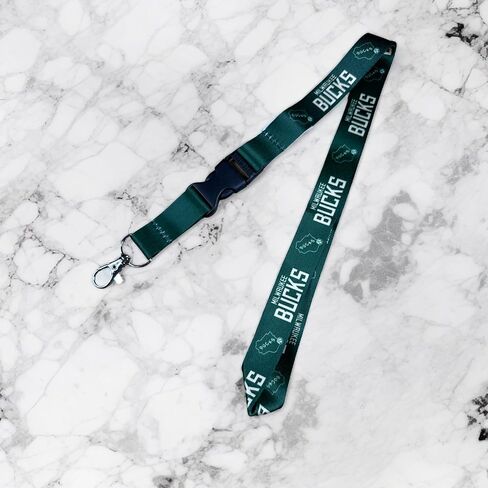 Desert Cactus Milwaukee Bucks Lanyard Keychain Detachable NBA Breakaway Snap Buckle National Basketball Association Car Keys ID Badge Holder (Lanyard 4) in Saudi Arabia