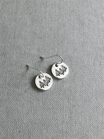 Pine Tree Earrings for Women Sterling Silver Ear Wires in Saudi Arabia