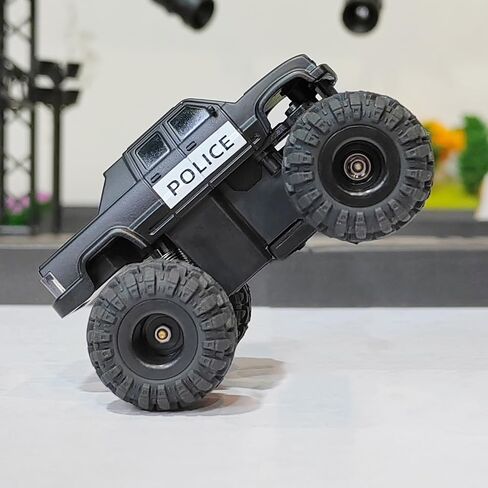 SoloGood LDARC 1/58 RC Car M58 جهاز التحكم عن بعد Mini RC Car RTR 2.4 جيجا هرتز 1:58 شاحنة كبيرة لسطح المكتب مع جسم سيارة أصفر/رمادي يمكنك صنعه بنفسك in Saudi Arabia