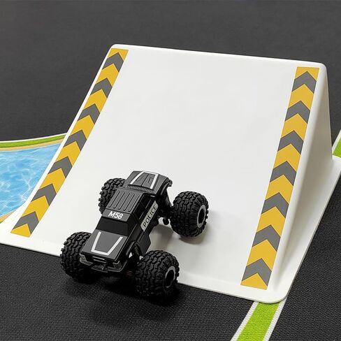 SoloGood LDARC 1/58 RC Car M58 جهاز التحكم عن بعد Mini RC Car RTR 2.4 جيجا هرتز 1:58 شاحنة كبيرة لسطح المكتب مع جسم سيارة أصفر/رمادي يمكنك صنعه بنفسك in Saudi Arabia
