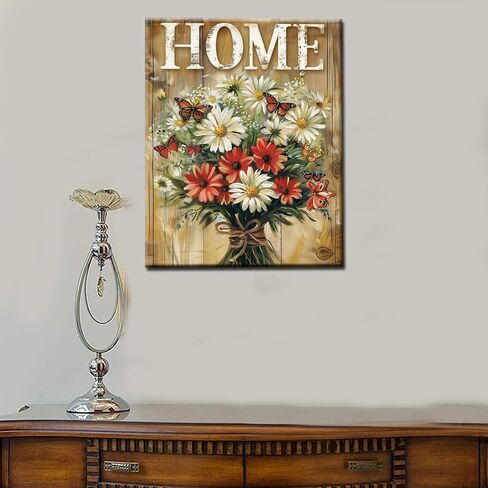 "welcome" Sign Paint by Numbers for Adults Beginners-Paint by Number Vintage Wood Grain,DIY Butterfly and Dahlia Acrylic Paint by Numbers Kits on Canvas for Adults Beginner 16x20inch(With Frame) in Saudi Arabia