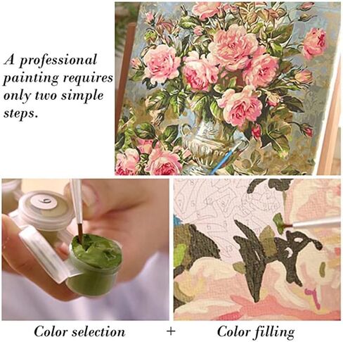 "welcome" Sign Paint by Numbers for Adults Beginners-Paint by Number Vintage Wood Grain,DIY Butterfly and Dahlia Acrylic Paint by Numbers Kits on Canvas for Adults Beginner 16x20inch(With Frame) in Saudi Arabia