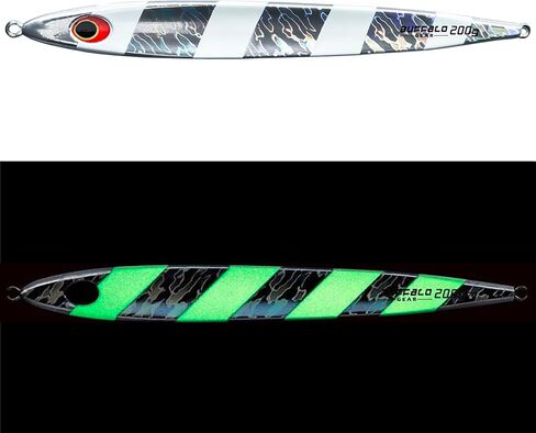 أدوات صيد الأسماك في المياه المالحة، 7.1 أونصة (200 جم) أدوات دوارة حقيقية ذات سرعة سريعة وملعقة لصيد الأسماك البحرية للتونة والسلمون وسمك أبو شراع وسمك النهاش وسمك الكنعد in Kuwait