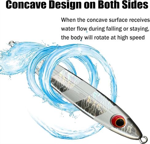 أدوات صيد الأسماك في المياه المالحة، 7.1 أونصة (200 جم) أدوات دوارة حقيقية ذات سرعة سريعة وملعقة لصيد الأسماك البحرية للتونة والسلمون وسمك أبو شراع وسمك النهاش وسمك الكنعد in Kuwait