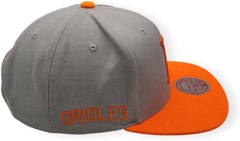 Mitchell & Ness Baltimore Orioles Cooperstown Away Snapback Hat Cap - Gray in Saudi Arabia