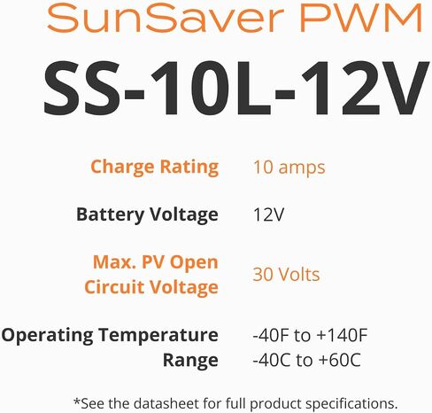 Morningstar SunSaver 10A PWM Solar Charge Controller 12V Battery LVD | Solar Controller | Solar Electric Fence Charger | Charge Controller | Solar Panel Controller | Lowest Fail Rate in Saudi Arabia
