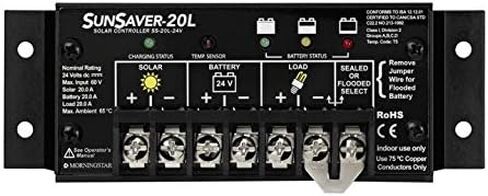 Morningstar SunSaver 10A PWM Solar Charge Controller 12V Battery LVD | Solar Controller | Solar Electric Fence Charger | Charge Controller | Solar Panel Controller | Lowest Fail Rate in Saudi Arabia