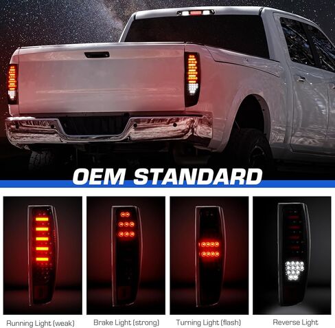 ضوء خلفي LED + طقم ضوء الفرامل الثالث مناسب لسيارة Chevy Colorado/GMC Canyon 2004-2012، مجموعة الضوء الخلفي لمصباح الشحن الخلفي، عدسة دخان سوداء اللون in Saudi Arabia