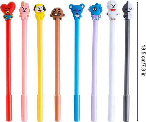 KRIZJUES Fluffy Fur Pom Pom Pens, Bunny Kawaii School Supplies Pens Cute Cartoon Gel Ink Pens Boys Girls Fun Pens Suitable for Writing, Gifts for Children and Teachers, Black Refill 0.5mm (4pcs) in Saudi Arabia