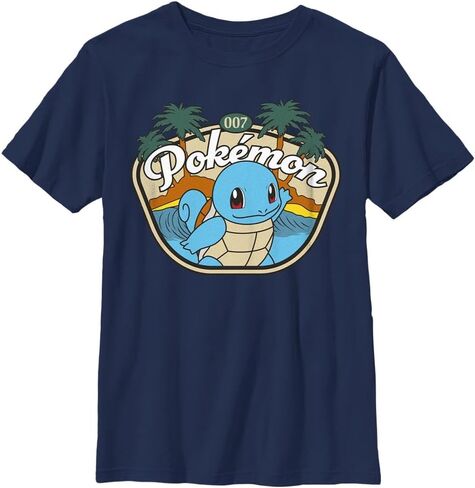 Pokemon Kids Aquatic Squirtle Boys Short Sleeve Tee Shirt in Saudi Arabia