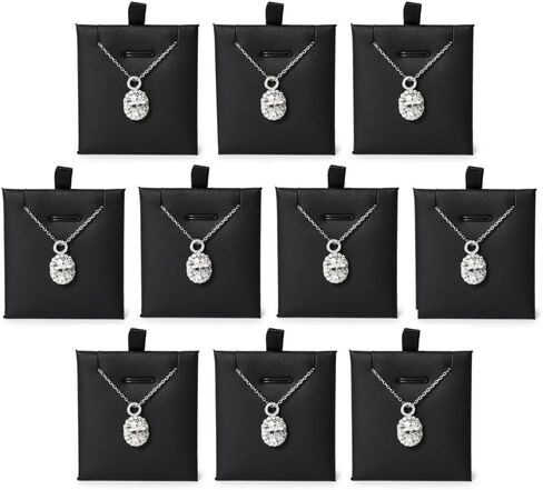 Kyodai Jewelry Storage Tray 18 Grid Pendant Organizer Neclace Earrings Display Holder Beige Box in Saudi Arabia
