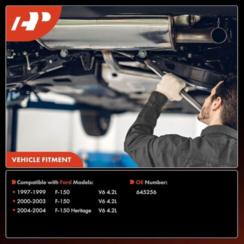 طقم المحول الحفاز الأيسر A-Premium متوافق مباشرة مع Ford F-150 F150 1997-2003، F-150 Heritage 2004، 4.2L، RWD، متوافق مع EPA in Kuwait