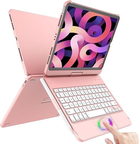ZXA Keyboard Case for iPad Pro 11 inch 4th Gen, Air 5th 4th Gen 10.9 Keyboard Trackpad,360 Rotatable for iPad 11 inch Case 2022/2021/2020/2018, for iPad Air 5/Air 4 Keyboard Cover, Pencil Holder in Saudi Arabia