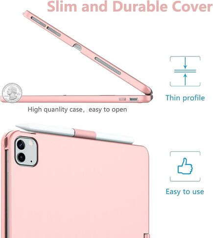 ZXA Keyboard Case for iPad Pro 11 inch 4th Gen, Air 5th 4th Gen 10.9 Keyboard Trackpad,360 Rotatable for iPad 11 inch Case 2022/2021/2020/2018, for iPad Air 5/Air 4 Keyboard Cover, Pencil Holder in Saudi Arabia