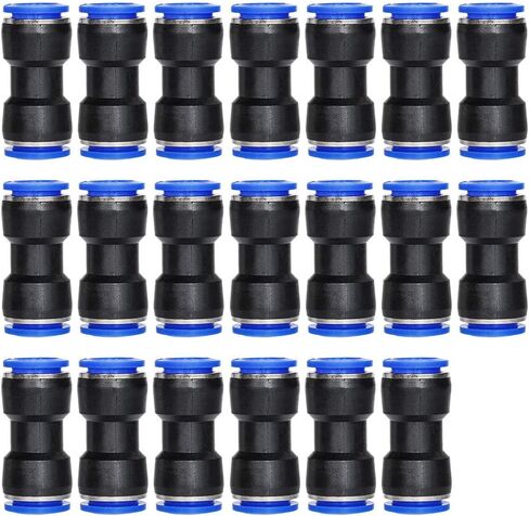 Air Tool Fittings,20 X Air Piping 16mm to 16mm (5/8) Straight Push Connectors Plastic Push Tube Quick Connect Fittings Pneumatic Connectors Air Line Fittings Tube Fittings Push Lock in Kuwait