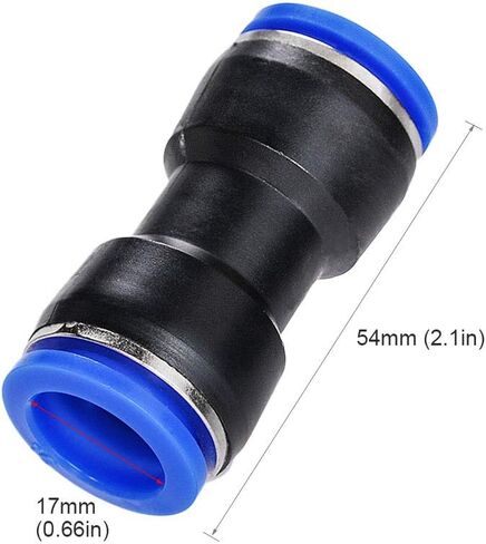 Air Tool Fittings,20 X Air Piping 16mm to 16mm (5/8) Straight Push Connectors Plastic Push Tube Quick Connect Fittings Pneumatic Connectors Air Line Fittings Tube Fittings Push Lock in Kuwait