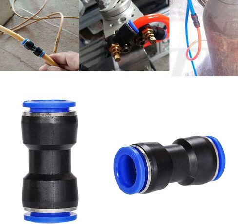 Air Tool Fittings,20 X Air Piping 16mm to 16mm (5/8) Straight Push Connectors Plastic Push Tube Quick Connect Fittings Pneumatic Connectors Air Line Fittings Tube Fittings Push Lock in Kuwait