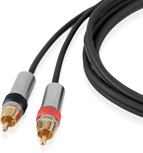 سلك صوت Pyle RCA إلى XLR - موصل RCA مزدوج ذكر إلى XLR أنثى بطول 5 أقدام ومحول سلك مكبر صوت احترافي محمول شديد التحمل - يوفر صوتًا لطيفًا - Pyle PPRCX05 in Saudi Arabia