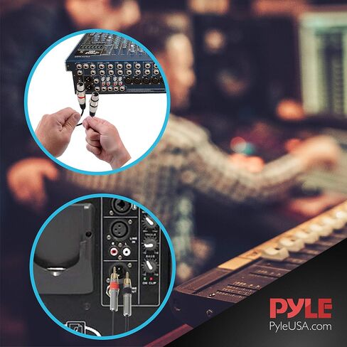 سلك صوت Pyle RCA إلى XLR - موصل RCA مزدوج ذكر إلى XLR أنثى بطول 5 أقدام ومحول سلك مكبر صوت احترافي محمول شديد التحمل - يوفر صوتًا لطيفًا - Pyle PPRCX05 in Saudi Arabia