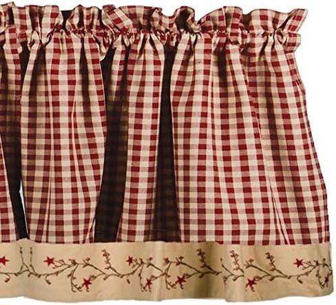 ديكورات منزلية بدائية ستارة بيري فاين تشيك - بارن ريد in Kuwait